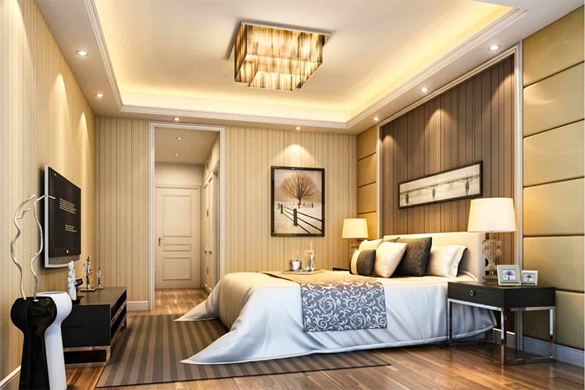 Aesthetic Elevation: False Ceiling Design Inspiration for Compact Bedrooms