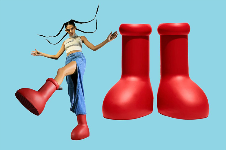Why are these cartoonish Big Red Boots taking the fashion world by storm?